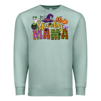 Seafoam spooky mama Premium Sweatshirt - CowGirlArtShop