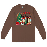 Chestnut merry christmas camper Long Sleeve Tee - MaliasSmallBusiness