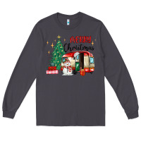 Smoke merry christmas camper Long Sleeve Tee - MaliasSmallBusiness