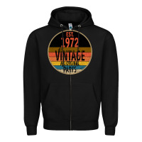 Black est. 1972 MADE IN 1972 ALL ORIGINAL PARTS all orginal parts Zipper Hoodie - Bettercallsaul