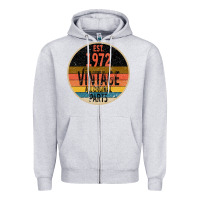 Heather Grey est. 1972 MADE IN 1972 ALL ORIGINAL PARTS all orginal parts Zipper Hoodie - Bettercallsaul