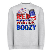 Red White Boozy Heavyweight Sweatshirt | Teevron