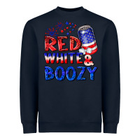 Navy red white boozy Heavyweight Sweatshirt - NancyCooperArtShop