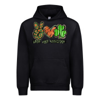 Black peace love shamrock Urban Hoodie - FaDigitalArtStudio