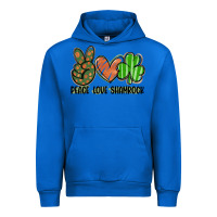 Cobalt peace love shamrock Urban Hoodie - FaDigitalArtStudio