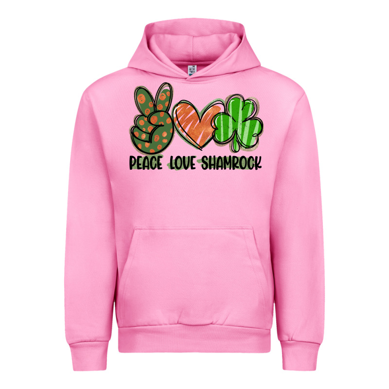 Peace Love Shamrock Urban Hoodie by FaDigitalArtStudio | Teevron