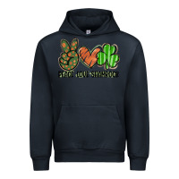 Navy peace love shamrock Urban Hoodie - FaDigitalArtStudio