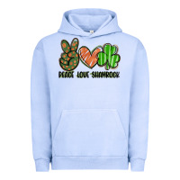 Pigment Grape Ice peace love shamrock Urban Hoodie - FaDigitalArtStudio