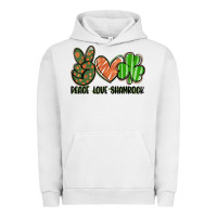 Pigment Lunar Rock peace love shamrock Urban Hoodie - FaDigitalArtStudio