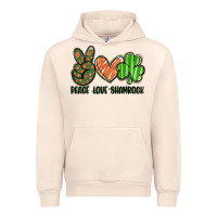 Sandshell peace love shamrock Urban Hoodie - FaDigitalArtStudio
