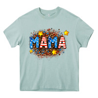 Arona usa Mama  leopard background Heavy Core Tee - AdoDesignShop