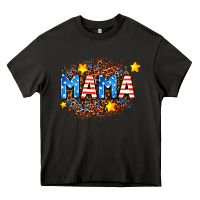 Asphalt usa Mama  leopard background Heavy Core Tee - AdoDesignShop