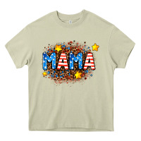 Mossy usa Mama  leopard background Heavy Core Tee - AdoDesignShop