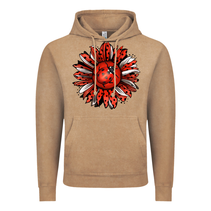 Ladybug Sunflower Vintage Hoodie by Jasminsmagicworld | Teevron