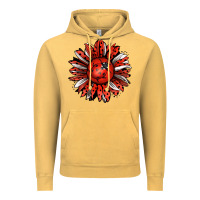 Vintage Mustard Ladybug Sunflower Vintage Hoodie - Jasminsmagicworld