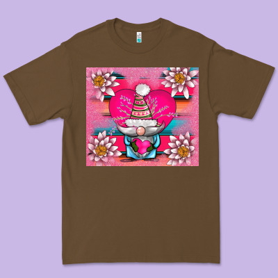 V.d Gnome And Lotus Tumbler Premium Tee Designed By Adodesignshop