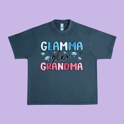 Glamma Glam Grandma Urban Heavy Tee Designed By Maliassmallbusiness