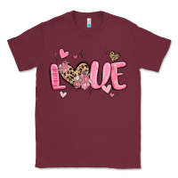 Burgundy love valentines day Classic Tee - MaliasSmallBusiness