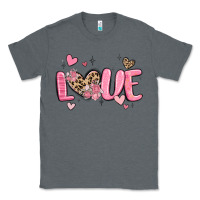 Charcoal Heather love valentines day Classic Tee - MaliasSmallBusiness