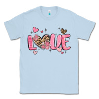 Dusty Blue love valentines day Classic Tee - MaliasSmallBusiness