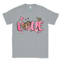 Heather Grey love valentines day Classic Tee - MaliasSmallBusiness