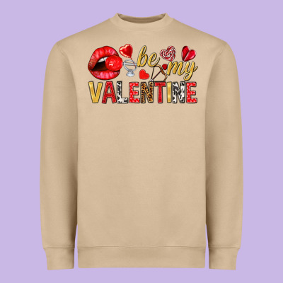 Be My Valentine Heavyweight Sweatshirt Designed By Nancycooperartshop