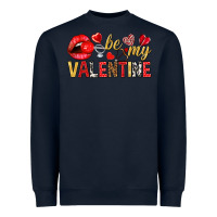 Navy be my valentine Heavyweight Sweatshirt - NancyCooperArtShop