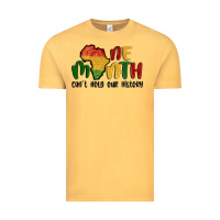 Vintage Mustard one month cant hold our history Vintage Tee - MaliasSmallBusiness