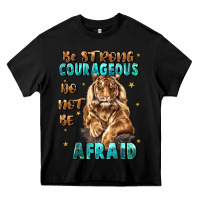 Black be strong and courageous Heavy Core Tee - JahusDesignShop