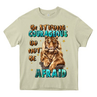 Mossy be strong and courageous Heavy Core Tee - JahusDesignShop