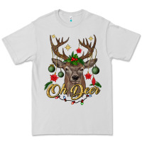 Dove Grey oh deer Christmas Premium Tee - BundleAndBundleShop