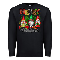 Black merry christmas gnomes Premium Sweatshirt - CowGirlArtShop