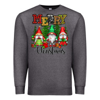 Charcoal Heather merry christmas gnomes Premium Sweatshirt - CowGirlArtShop