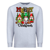 Heather Grey merry christmas gnomes Premium Sweatshirt - CowGirlArtShop
