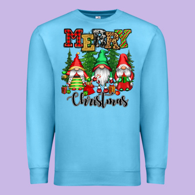 Merry Christmas Gnomes Premium Sweatshirt Designed By Cowgirlartshop