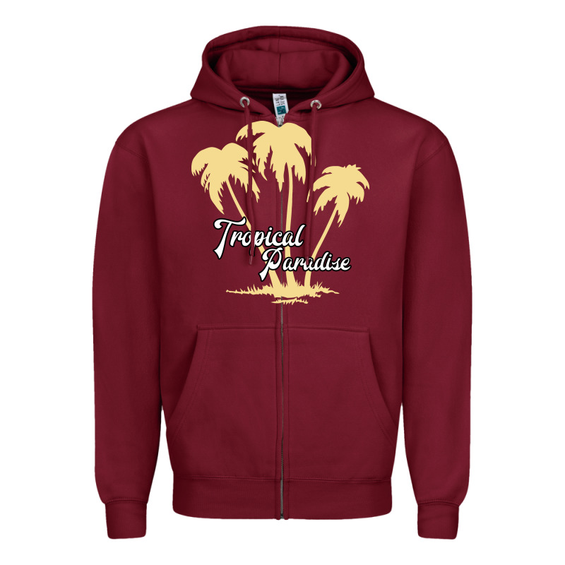 Tropical Paradise Zipper Hoodie by Bettercallsaul | Teevron