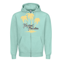 Seafoam Tropical Paradise Zipper Hoodie - Bettercallsaul