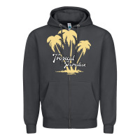 Smoke Tropical Paradise Zipper Hoodie - Bettercallsaul
