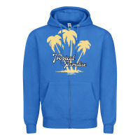 True Royal Tropical Paradise Zipper Hoodie - Bettercallsaul