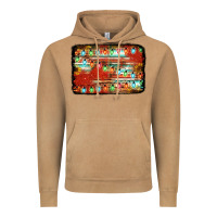 Christmas Serape Sunflower Background Vintage Hoodie | Teevron