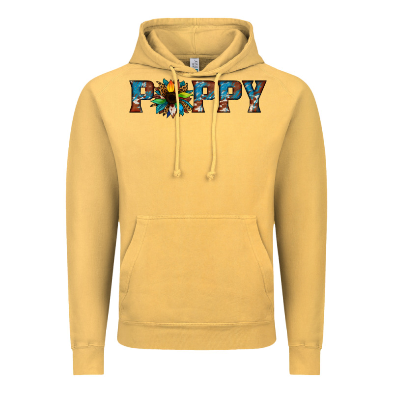 Poppy Cowhide Sunflower Vintage Hoodie by Jasminsmagicworld | Teevron