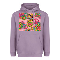 Lavender peace love hippie daisy Heavyweight Hoodie - TumblerDesignByShophia