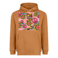 Meerkat peace love hippie daisy Heavyweight Hoodie - TumblerDesignByShophia
