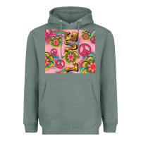 Sage peace love hippie daisy Heavyweight Hoodie - TumblerDesignByShophia