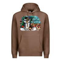Chestnut its freezin season Premium Hoodie - CowGirlArtShop
