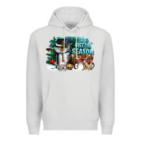 Dove Grey its freezin season Premium Hoodie - CowGirlArtShop