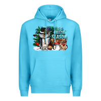 Ocean Blue its freezin season Premium Hoodie - CowGirlArtShop