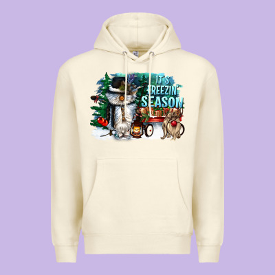 Its Freezin Season Premium Hoodie Designed By Cowgirlartshop