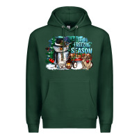 Sports Green its freezin season Premium Hoodie - CowGirlArtShop