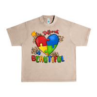 French Oak different is beautiful autism Urban Heavy Tee - MaliasSmallBusiness